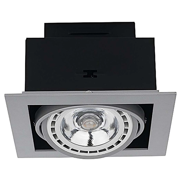 Wpuszczna LAMPA sufitowa DOWNLIGHT 9575 Nowodvorski kwadratowa OPRAWA podtynkowa do zabudowy biała