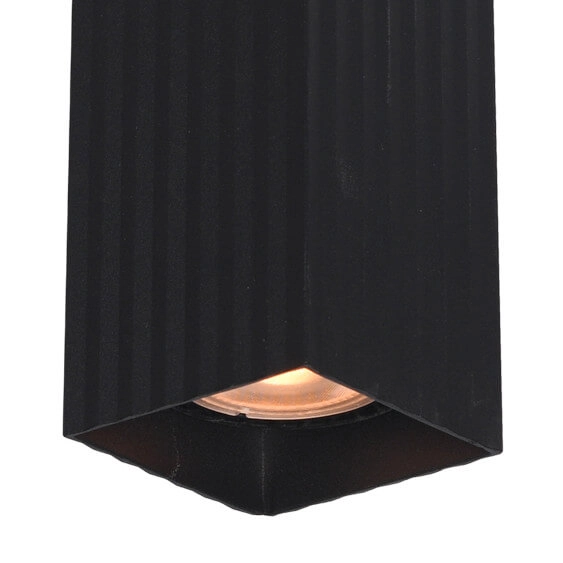 Sypialniana lampa sufitowa Tecno CLN-37492-M-BK słupek metalowa czarna