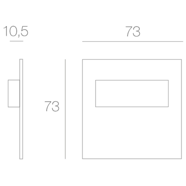 Oprawa podprogowa Tango MS-TAN-G-H-1-PL-00-01 LED 0,8W 3000K IP66 aluminium