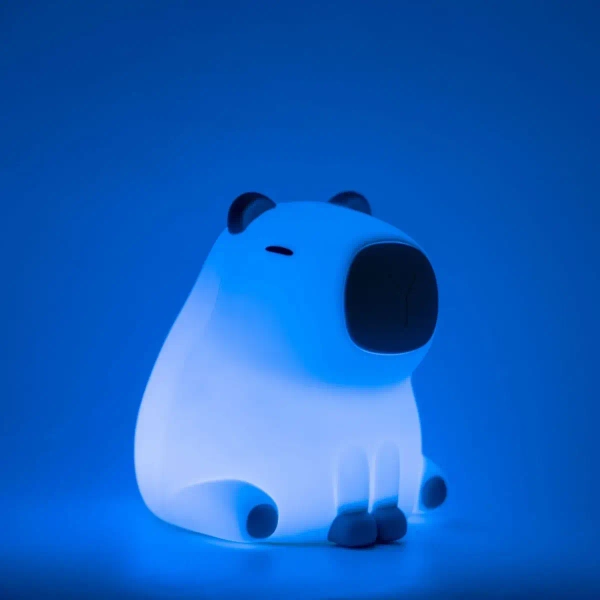 Nocna lampka do pokoju dziecięcego Kapibara 329004 LED 1W 3000K RGB beżowa