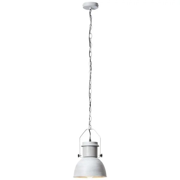 Łańcuchowa lampa wisząca Salford 93590/70 kopuła metalowa szara