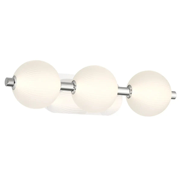 Ścienna lampa Palmas QN-PALMAS-3W-PN LED 27W 3000K IP44 balls nikiel biała