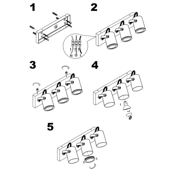 Kinkiet LAMPA ścienna LUX 105475 Markslojd metalowa OPRAWA łazienkowa listwa reflektorki tuby IP44 stal
