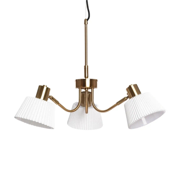 Potrójna lampa wisząca Dali ABR-Z3XE14-DALI nad wyspę biała złota