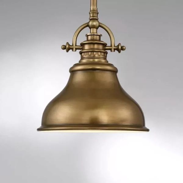 Retro lampa wisząca QZ-EMERY-P-S-WS do kuchni mosiądz