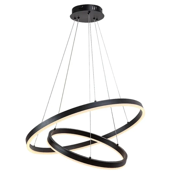 Wisząca ledowa lampa do salonu Isaure 72305 LED 80W 3000-6500K czarny