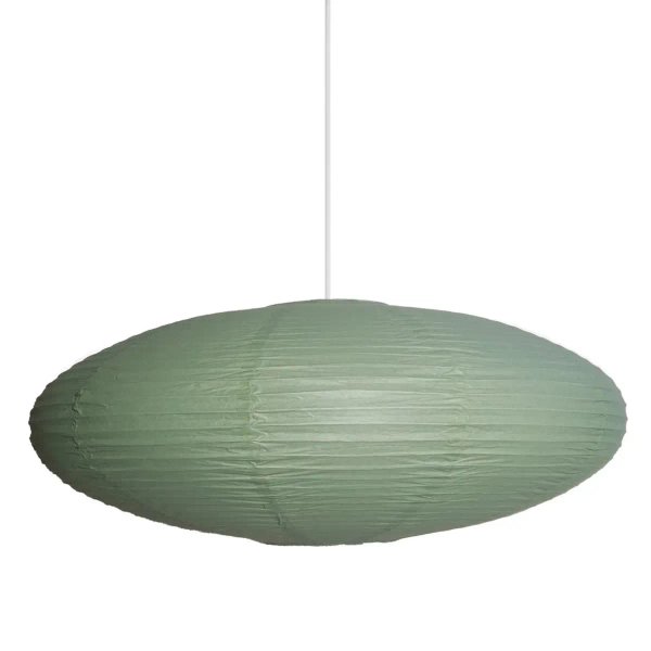 Klosz do wiszących lamp Villo 60 2213253223 owalny papierowy zielony