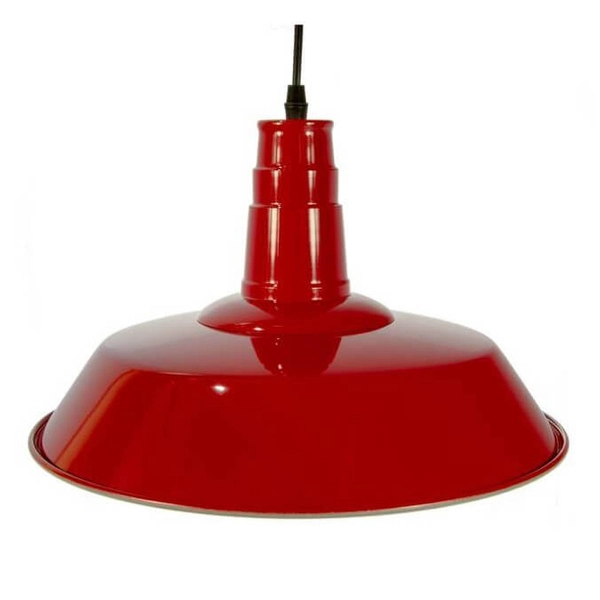 Lampa wisząca Retro ABR-LWRG-R Abruzzo do salonu nad wyspę czerwona