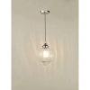 Szklana wisząca lampa Mya MYA0138 do salonu nad stół nikiel