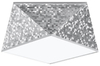 LAMPA sufitowa SL.0688 geometryczna OPRAWA natynkowa srebrna