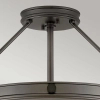 Lampa sufitowa do salonu Collier HK-COLLIER-SF-M-BX okrągła czarna