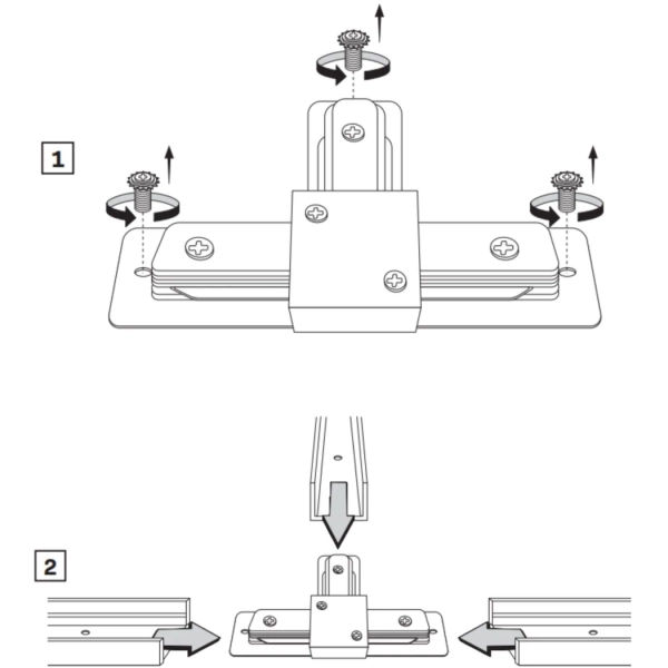 Łącznik typu T do szynoprzewodów 1-fazowych 327246 biały