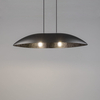 Salonowa lampa wisząca Gondola M 40643 Sigma podłużna srebrna czarna