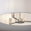 Materiałowa lampa wisząca Daley 60241 Endon abażur metal srebrny biały