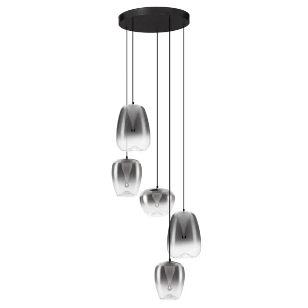 Wisząca lampa do salonu JAREVIA LE45123 LED 18W 3000K kaskada szara