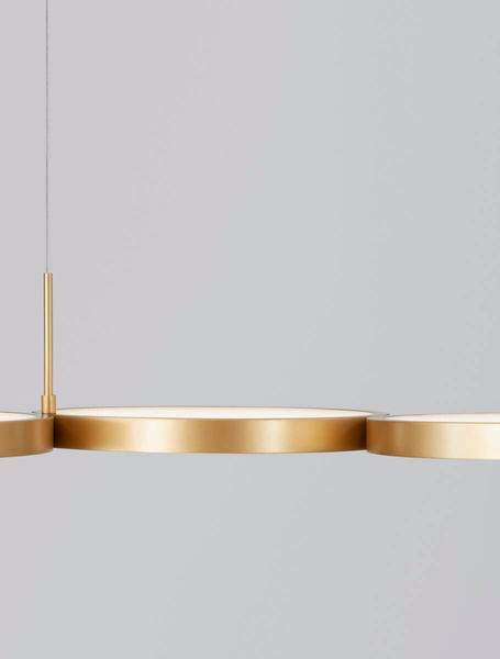 Lampa wisząca ringi GARCIA LE42828 Luces Exclusivas do salonu LED 41W 3000K złota