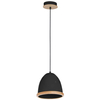 Skandynawska LAMPA wisząca STUDIO MLP8852 Milagro hygge OPRAWA zwis czarny drewno