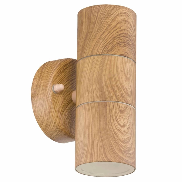 Ogrodowa LAMPA ścienna JAICY 3201W-2 Globo kinkiet zewnętrzny IP44 brązowy