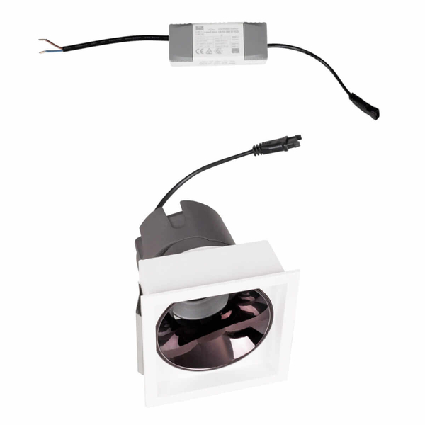 Wpust SPILIO H190.03 + HM190 3000K + SPILIO HT190 DIM LED 10W 3000K biały