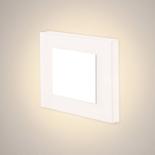 Schodowa lampa Lesel 008B 1008B2202 Elkim LED 1W 4000K do przedpokoju IP44 biała