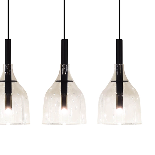 Wisząca lampa nad wyspę Botor 5098 Shilo punktowa belka metalowa czarny