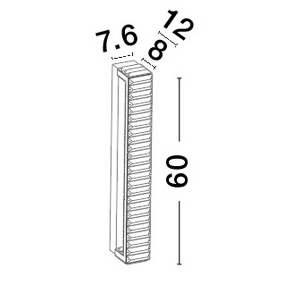 Ścienna lampa salonowa Bauta glamour LED 19W 3500K kinkiet złoty
