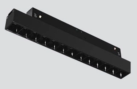 Szynowa oprawa Magneto Abigali LWQ-M05 LED 12W podłużna czarna