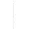 Lampa wisząca LASER 8431 Nowodvorski metalowa OPRAWA zwis tuba sopel mosiądz