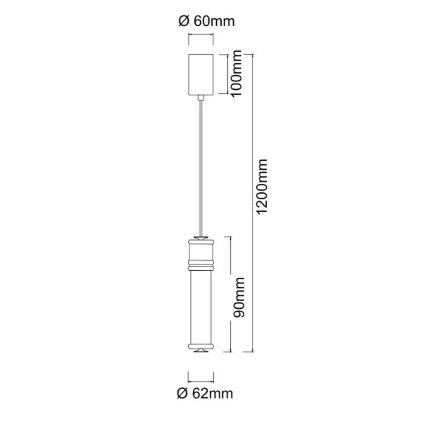Ledowa lampa zwisająca sopel Omi I Gold OR85723 LED 10W 3000K złoty