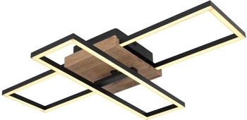 Lampa sufitowa Kendra 67276-18 LED 18W czarna drewno