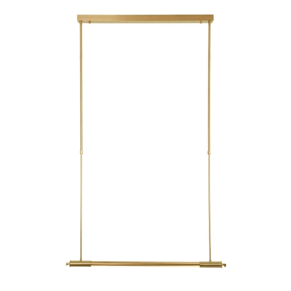 Wisząca lampa belka FLUSORE P0660D LED 12W 3000K metalowa złota