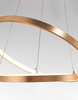 Nowoczesna lampa wisząca Nueve do sypialni LED 67W 3000K złota