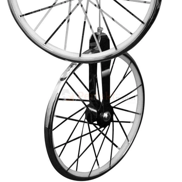 Rustykalna LAMPA wisząca BICYKL 307569 Polux metalowa OPRAWA zwis LED 33W 3000K kaskada koła rowerowe circles chrom