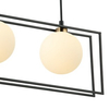 Loftowa LAMPA wisząca GROSETTA PND-53423-3-BK Italux modernistyczny zwis kule balls czarne białe