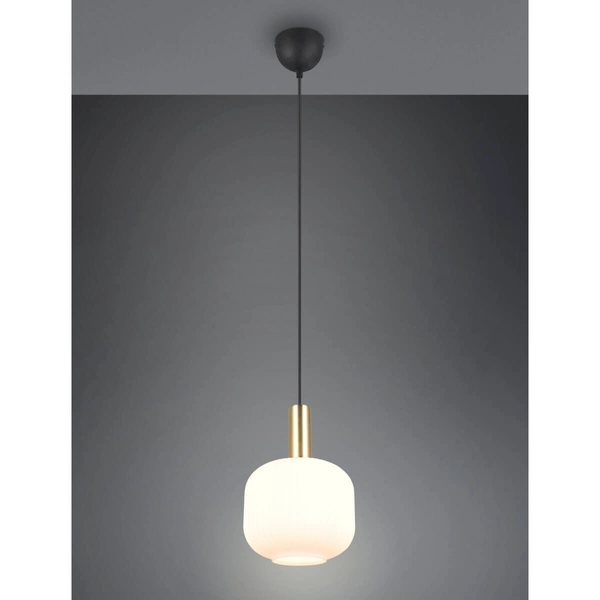 Lampa wisząca DIVA 319800108 pojedyncza metalowa czarny złoty biały