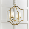 Lampa wisząca Edrea 81914 Endon metalowa glamour mosiądz
