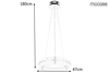 Żyrandol glamour Saturnus MSE010100165 kryształowy złoty