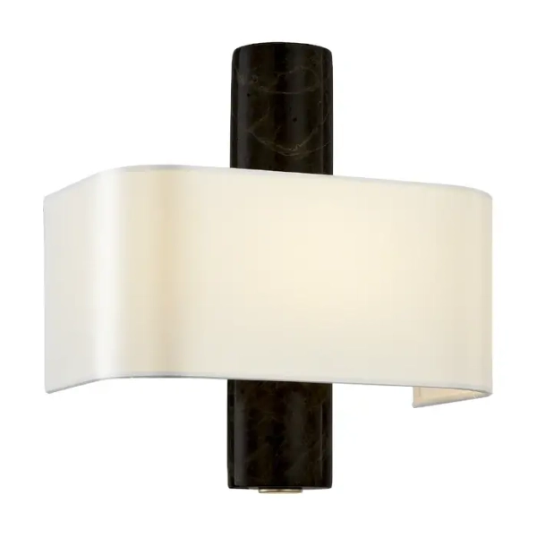 Marmurowa lampa ścienna  Hadley W02586AU-WH do sypialni złota