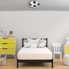 Dziecięca LAMPA sufitowa BALL ML6179 Milagro metalowa OPRAWA piłka nożna LED 18W 4000K plafon biały czarny