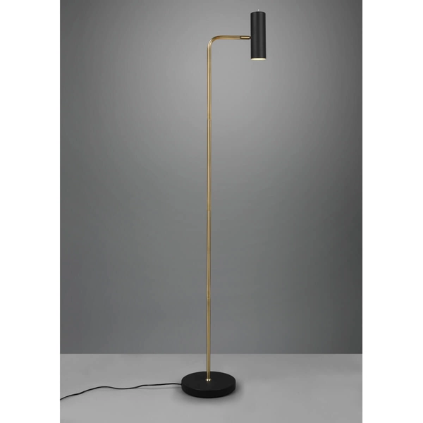 Lampa podłogowa sypialniana VANTOS DL108412400 Trio sopel czarna złota