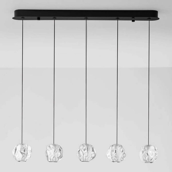 Ledowa lampa zwis CHEPEN LE44644 25W 3000K wielopunktowa czarny chrom