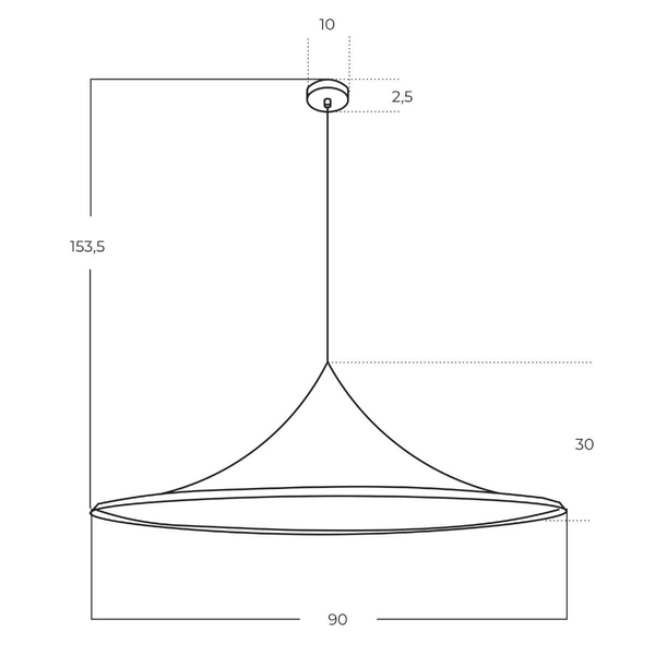 Stożkowa lampa wisząca KELDAN AZ5904 Azzardo salonowa nad wyspę czarna