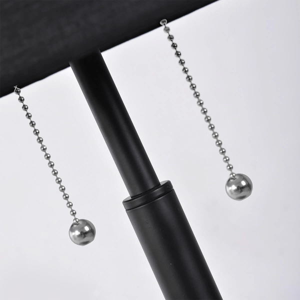 Nocna lampka sypialniana Fogo LP-0304/2T BK Light Prestige abażurowa czarna