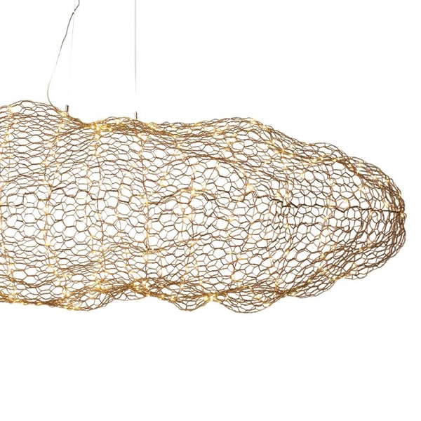 Lampa wisząca Hayden 4201260-6501 By Rydens LED 20W 2700K chmurka złota