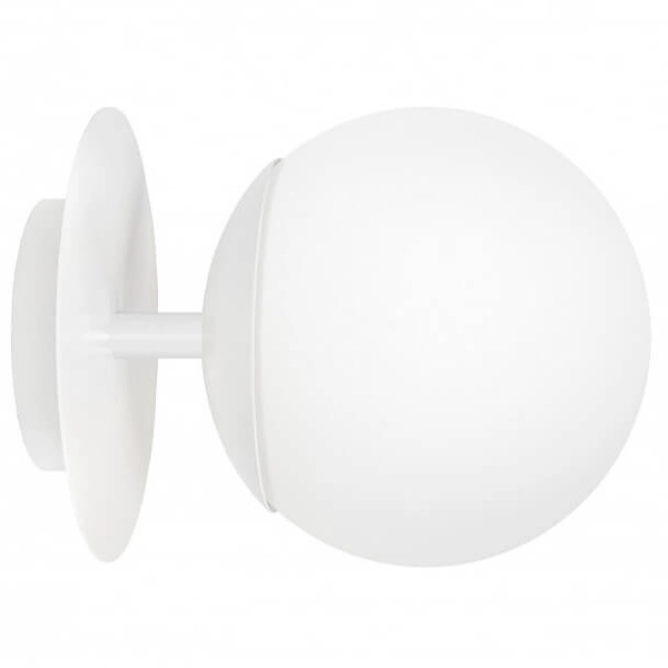 Lampa ścienna łazienkowa Plaat PLC110S0 kula ball IP44 biała