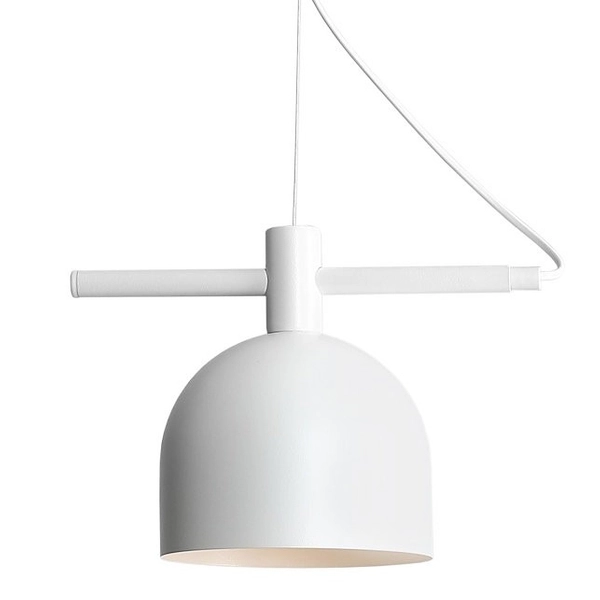 Metalowa lampa wisząca BERYL 976G Aldex biały zwis do salonu