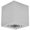 Sufitowa LAMPA downlight SLP6316 MDECO prostokątna OPRAWA metalowy plafon spot regulowany srebrny