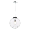 Wisząca lampa do jadalni Ripple SP71-RIP8808 nad stół szklana chrom