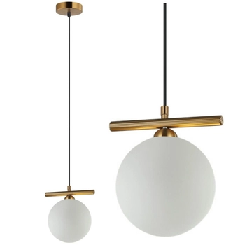 Nowoczesna lampa wisząca Merseta PND-463321M-BRO+W Italux antyczny brąz