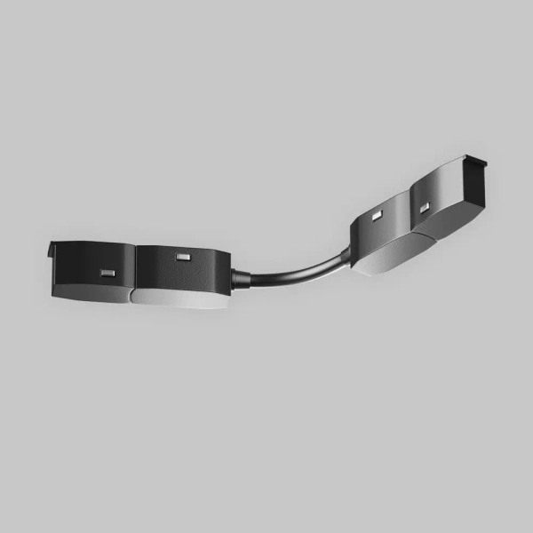 Szynowe złącze magnetyczne Exility TRA034CS-B-DE metalowe czarne